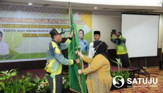 Bupati Bengkalis Kasmarni Lepas 464 Atlet Bengkalis Berlaga di Porprov ke-X Riau