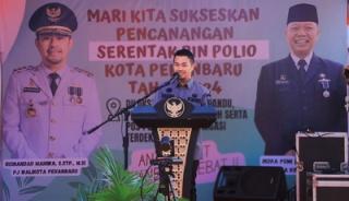 Pj Wako Risnandar Buka PIN Polio Kota Pekanbaru 2024